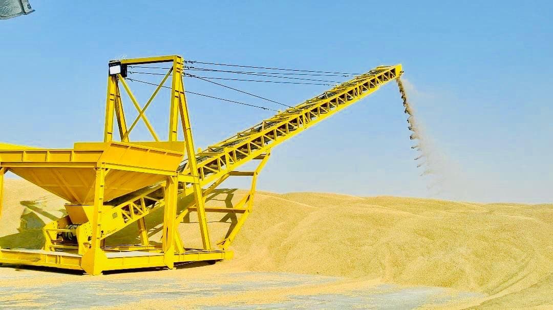 Stacking Conveyor with Hopper